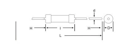 0.25W Metal Film Resistor, Five-Color Ring Resistor, 1% Accuracy, 8r2